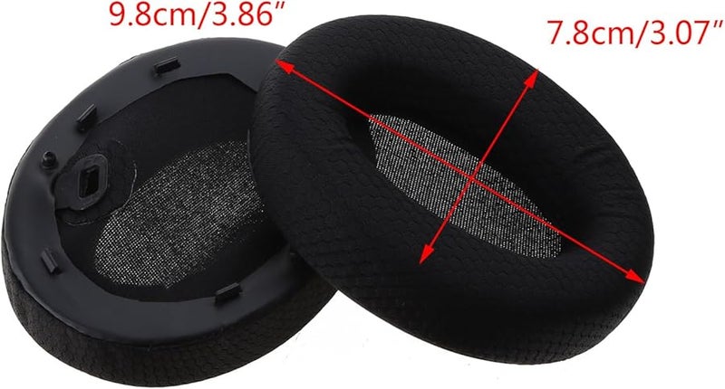 Replacement Ear Pads Cushion For Sony WH 1000XM4 Headphones Noise Cancelling Black - Image 2